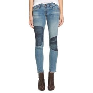 Rag & Bone Women's TOMBOY Jeans Size 27 Patchwork Wilmington Denim Slim Straight